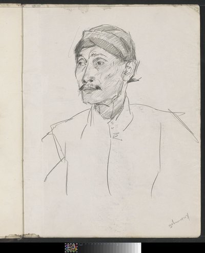 Egy ismeretlen férfi portréja alkotó: Isaac Israels