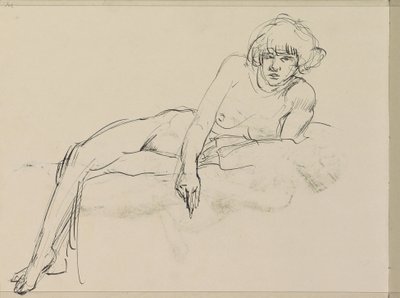Fekvő női akt alkotó: Isaac Israels