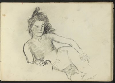Fekvő női akt alkotó: Isaac Israels