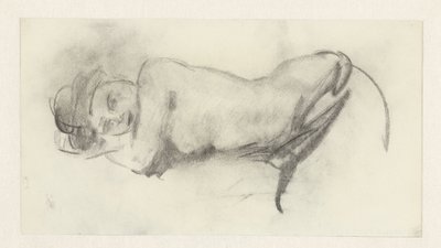 Fekvő női akt alkotó: Isaac Israels
