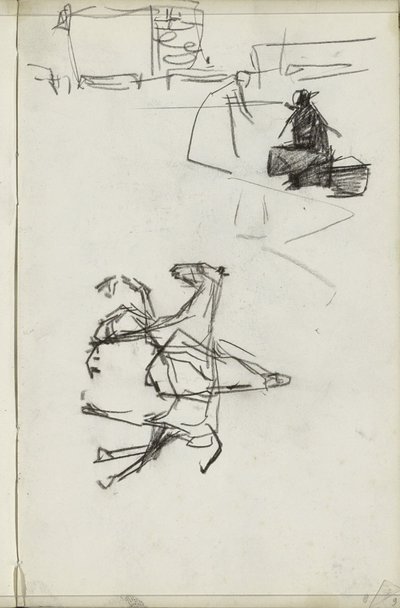 Lovas és két nő alkotó: Isaac Israels