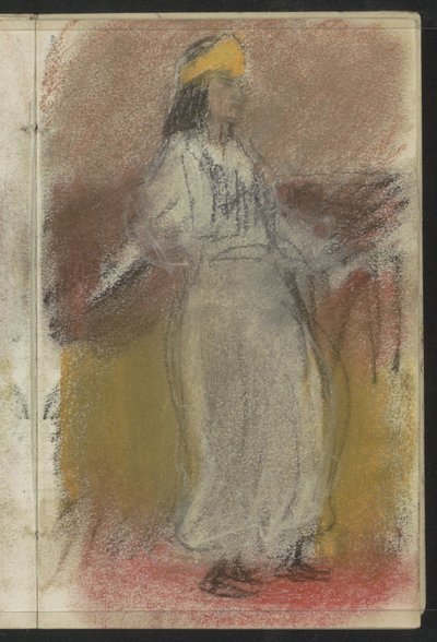 Álló nő keleti ruhákban alkotó: Isaac Israels