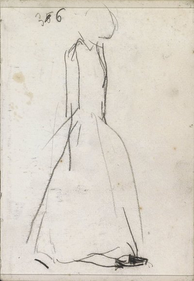 Álló nő, profilban alkotó: Isaac Israels