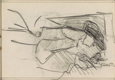 Álló nő, profilban alkotó: Isaac Israels