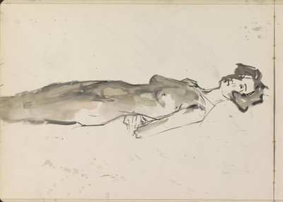Álló női akt alkotó: Isaac Israels