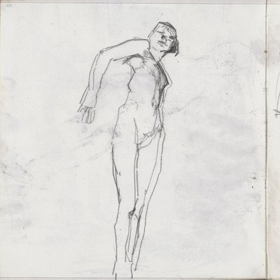 Álló női akt alkotó: Isaac Israels