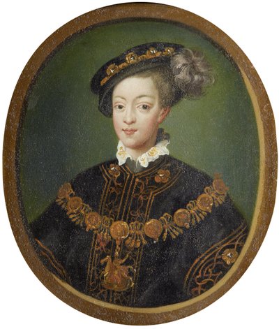 VI. Edward 1537-1553, angol király, 16. század alkotó: Isaac Oliver