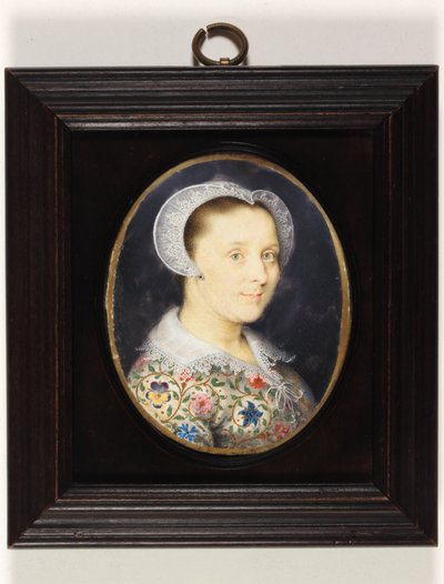 Elizabeth Harding, Mrs. Isaac Oliver (akvarell pergamen) alkotó: Isaac Oliver