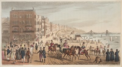 Karakterek a Steyne-ről, Brighton, Az angol kém 1824-ben jelent meg alkotó: Isaac Robert Cruikshank