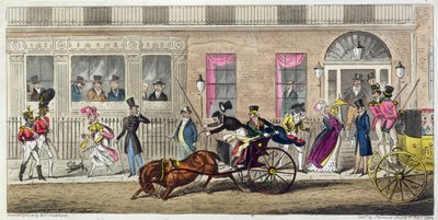 A Halászcsarnok külseje, szabályos törés, 1824 (aquatinta) alkotó: Isaac Robert Cruikshank