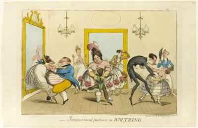 Kényelmetlen partnerek a keringőben alkotó: Isaac Robert Cruikshank