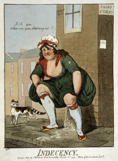 Illetlenség, 1799 alkotó: Isaac Robert Cruikshank