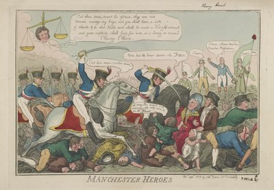 Manchester Heroes, 1819 alkotó: Isaac Robert Cruikshank