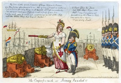 A császárnő kívánsága vagy Boney rejtélyes! alkotó: Isaac Robert Cruikshank