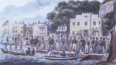 A cowesi sétány, 1825 alkotó: Isaac Robert Cruikshank
