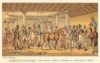 Egy pillantás Tattersallsba alkotó: Isaac, Robert and George Cruikshank