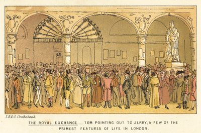 A királyi börze alkotó: Isaac, Robert and George Cruikshank