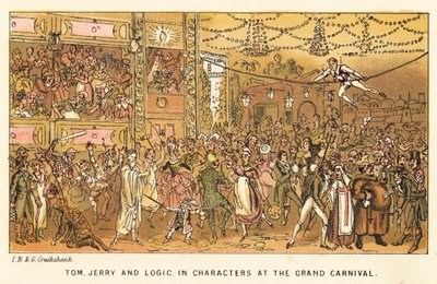 Tom, Jerry és Logic karakterekben a Nagy Karneválon alkotó: Isaac, Robert and George Cruikshank
