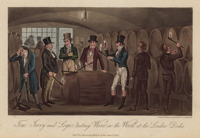 Tom, Jerry és Logic bort „kóstolnak” a londoni dokk erdőjében alkotó: Isaac, Robert and George Cruikshank