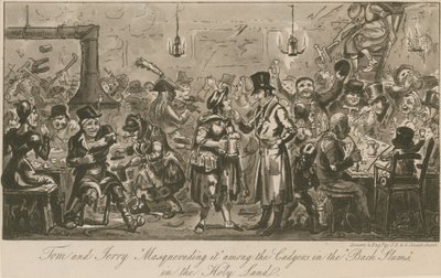 Tom és Jerry a szentföldi "hátsó nyomornegyedekben" álcázzák a káderek közé alkotó: Isaac, Robert and George Cruikshank