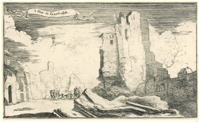 A jaarsveldi kastély, amelyet 1672-ben a franciák romboltak le 