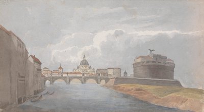 A Tiberisben/ St. Angelo kastélyában alkotó: Isaac Weld