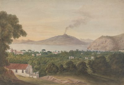 Vezúv a Nápolyi-öböl túloldalán alkotó: Isaac Weld