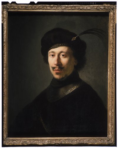 Fiatal férfi szurdokban és tollas sapkában, 1630 körül alkotó: Isaac de Jouderville