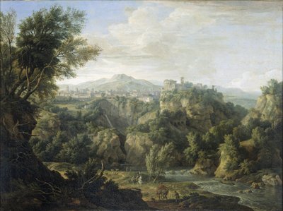 Kilátás a Tivolira alkotó: Isaac de Moucheron