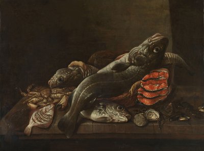 Csendélet halakkal alkotó: Isaac van Duynen