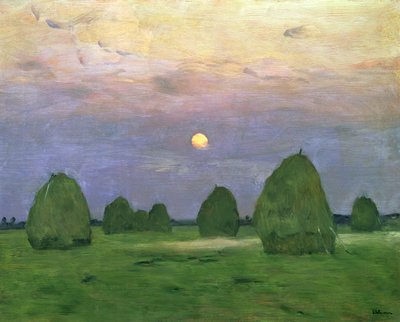 Hayricks alkonyatkor, 1899 alkotó: Isaak Ilyich Levitan