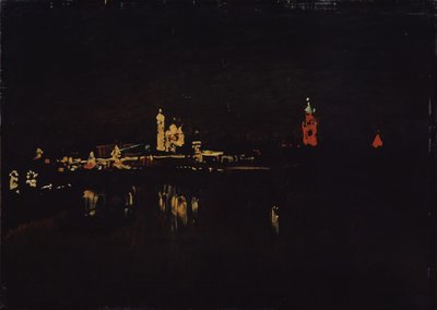 A moszkvai Kreml megvilágítása, 1896 alkotó: Isaak Ilyich Levitan