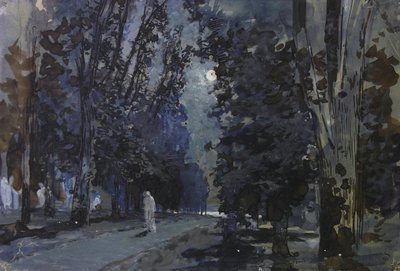 Az árnyékok. Holdfényes éjszaka, 1880-as évek. alkotó: Isaak Ilyich Levitan