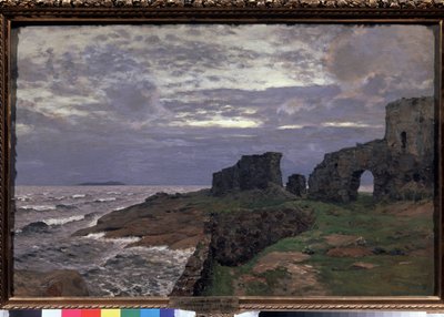 A múlt maradványai, Alkonyat, Finnország - Isaak (Isaac) Ilyich Levitan (1860-1900) festménye, olaj, vászon alkotó: Isaak Ilyich Levitan