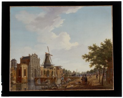 A Catharijnepoort Utrechtben alkotó: Isaak Ouwater