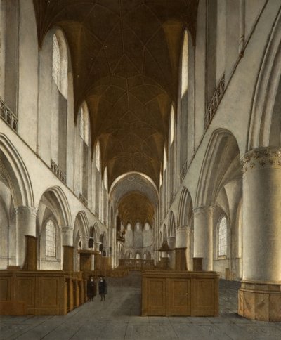 Saint Bavo belseje, Haarlem, 1680. alkotó: Isaak van Nickele