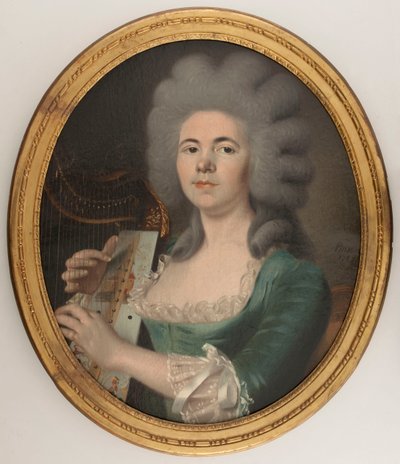 A portré feltehetően Rosalie Dugazon (1755-1821) énekesnő (olaj, vászon) alkotó: Isabelle Pinson