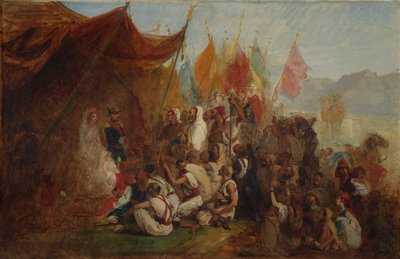 Vázlat III. Napóleon császár és Eugénie császárné fogadásához..., 1860, kb. 1862-67. alkotó: Isidore Pils