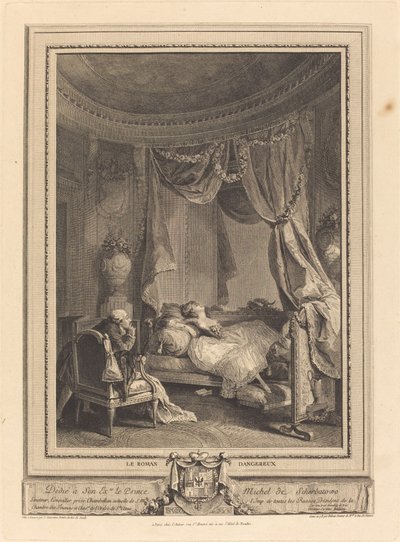 A veszélyes regény alkotó: Isidore Stanislas Helman after Nicolas Lavreince