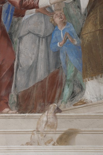 Gyermek, részlet a Jézus bemutatása a templomban, 1623-34 alkotó: Isidoro Bianchi