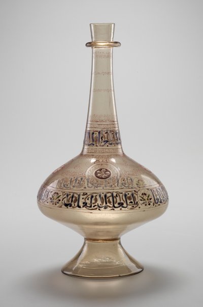 Palack, Dawud, Jemen Rasulid szultána, Mameluk-dinasztia megrendelésére, 12961321 (zománcozott és aranyozott üveg) alkotó: Islamic School