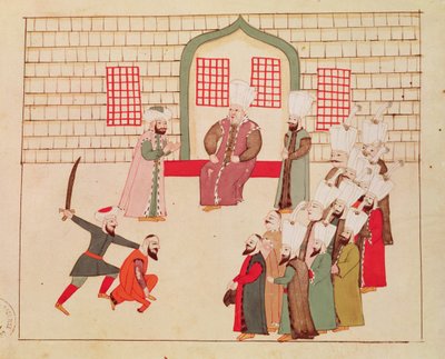 Ms 1671 Egy vezír kivégzést néz alkotó: Islamic School