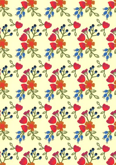 Flora print, 2015 (vágott papír) alkotó: Isobel Barber