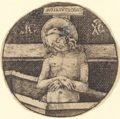 Krisztus mint a fájdalmak embere, c. 14701480. alkotó: Israhel van Meckenem