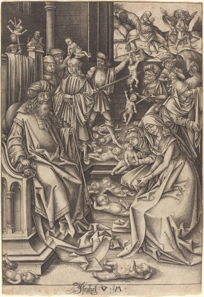 Az ártatlanok mészárlása, c. 14901500. alkotó: Israhel van Meckenem