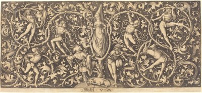 Dísz Morris táncosokkal, c. 14901500. alkotó: Israhel van Meckenem
