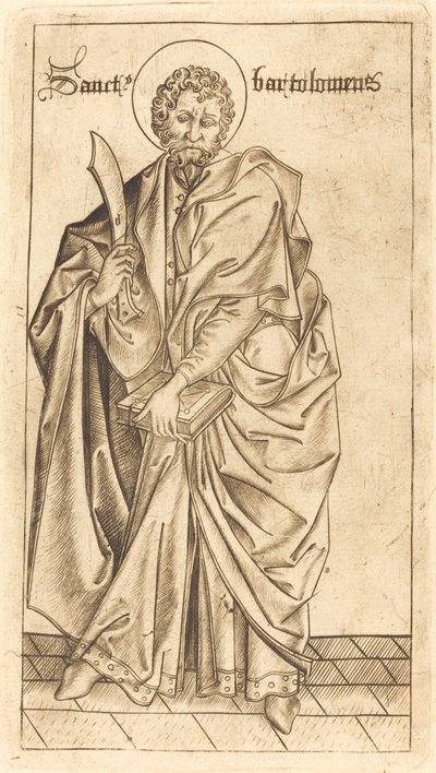 Szent Bertalan, c. 14701480. alkotó: Israhel van Meckenem