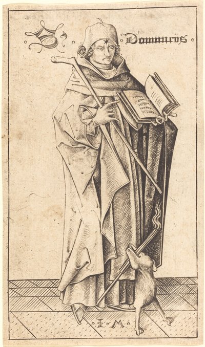 Szent Domonkos alkotó: Israhel van Meckenem