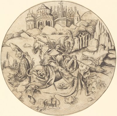 Szent György és a sárkány alkotó: Israhel van Meckenem