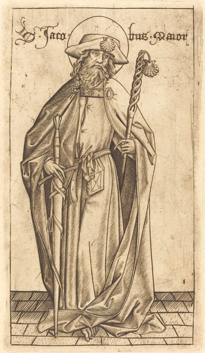 Nagy Szent Jakab, c. 14701480. alkotó: Israhel van Meckenem